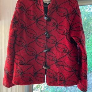 Caroline Rose embroidered jacket. Classic design.